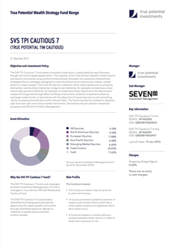 True Potential 7IM Cautious Factsheet