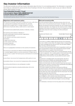 True Potential 7IM Growth Key Investor Information