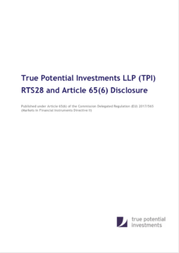 True Potential Investments LLP (TPI) RTS28 and Article 65(6) Disclosure 2019