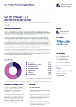 True Potential Allianz Cautious Factsheet