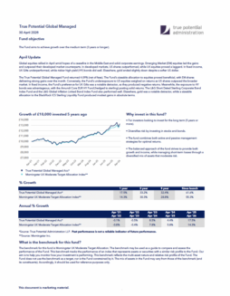 True Potential Global Managed Factsheet