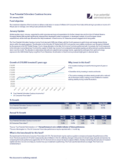 True Potential Schroders Cautious Income Factsheet