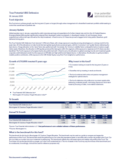 True Potential UBS Defensive Factsheet