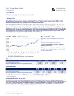 True Potential Allianz Growth Factsheet