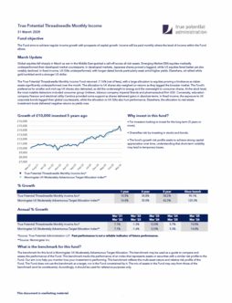 True Potential Threadneedle Monthly Income Factsheet