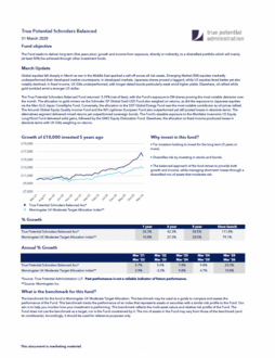 True Potential Schroders Balanced Factsheet