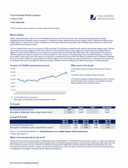 True Potential Pictet Cautious Factsheet