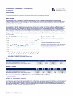 True Potential TrinityBridge Cautious Income Factsheet
