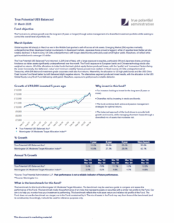 True Potential UBS Balanced Factsheet