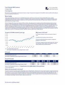 True Potential UBS Cautious Factsheet