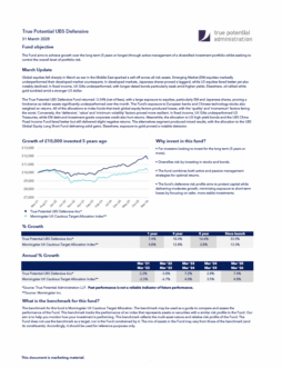 True Potential UBS Defensive Factsheet