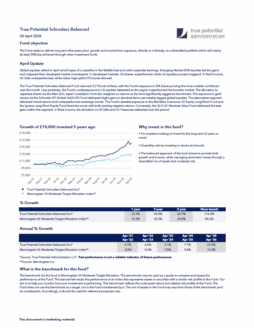 True Potential Schroders Balanced Factsheet