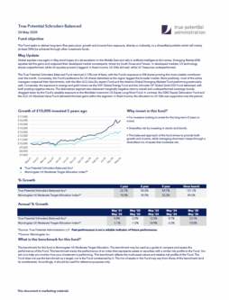 True Potential Schroders Balanced Factsheet
