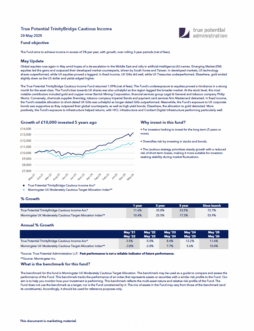 True Potential TrinityBridge Cautious Income Factsheet