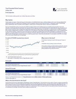 True Potential Pictet Cautious Factsheet