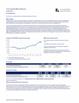 True Potential Allianz Balanced Factsheet