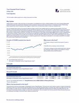 True Potential Pictet Cautious Factsheet